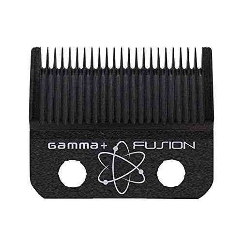 GAMMA+ Replacement Fixed Black Diamond Carbon DLC Hybrid Faper Hair Clipper Blade