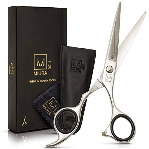 Miura Professional Hair Cutting Scissors for Women, Men and Hairdressers | 6.5” Stainless Steel Barber Shears for Hair Cutting