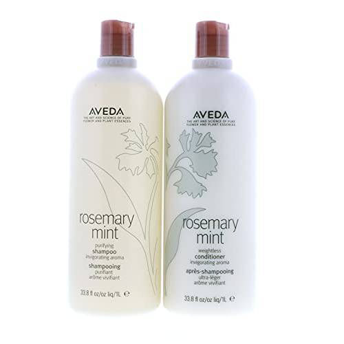 Aveda Rosemary Mint Shampoo & Conditioner Liter Duo (33.8 OZ EACH)