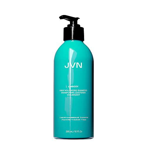 JVN Embody Volumizing Shampoo, Clean, Volume-boosting Shampoo for All Hair Types, Adds Fullness and Restores Shine, Sulfate Free (10 Fl Oz)