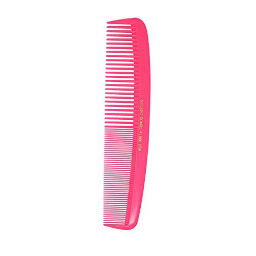Allegro Combs 1000 X-Large Styling Comb Hair Cutting Barber Stylist Combs All Purpose Wide And Fine Tooth Made In The USA. 1 Pc. (Neon Pink)
