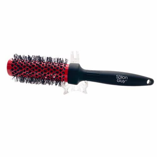 TheSalonGuy 2 Ion Infused Ceramic Round Brush - Blowout Styling, Fix Dry or Damaged Hair, Adds Volume, Removes Frizz and Smoothes for Short Hair