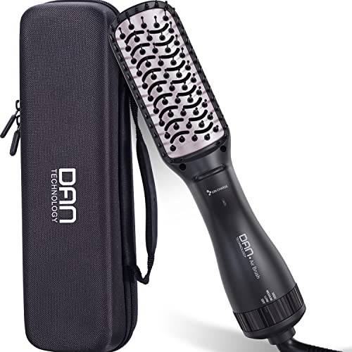 DAN Technology Blow Dryer Brush with Brush Cases,Paddle Brush for Blow Drying,one Step Dryer Brush,Lightweight Ionic Brush,Anti-Scald & ALCI Safety Plug