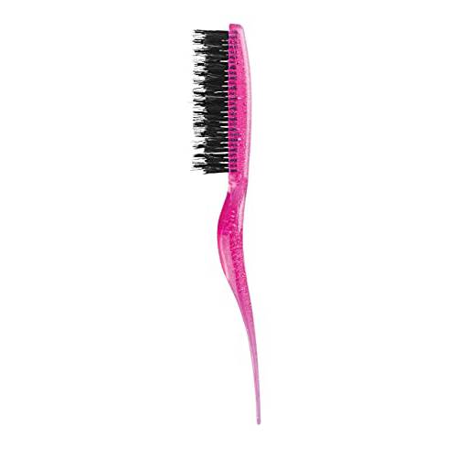 Cricket Amped Up Teasing Hair Brush for Volume, Backcombing, Lifting, Styling, And Sectioning Hair, Sparkle Black