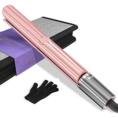 Hair Straightener,Ceramic Tourmaline Ionic Flat Iron Hair Straightener Adjustable Temperature 230°F-450°F with LCD Temp Display,3D Titanium Floating Plates Straightener for All Hair Types