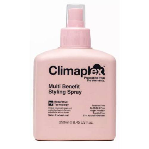 C P Climaplex Multi Benefit Styling Spray with Reparative Technology. Coconut, Avocado & Shea Butter. Add Shine, Remove Frizz, Add Lig