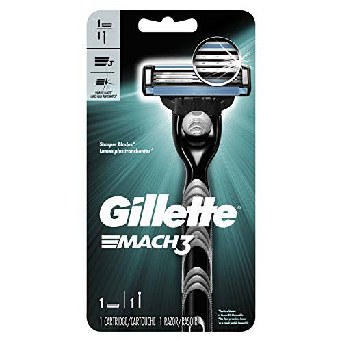Gillette Mach3 Men’s Razor, Handle & 1 Blade Refill