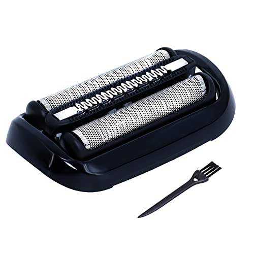 53B Shaver Head Replacement Compatible with Braun 5 Series 6 Series Shavers, Electric Shaver Head Replacement Foil and Cutter for 5020s, 5018s, 5050cs, 6020s, 50-R1000s (Attached Cleaning Brush)