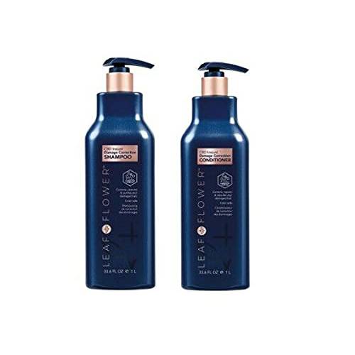 Leaf & Flower Instant Damage Correction Shampoo & Conditioner 33.8 oz Duo