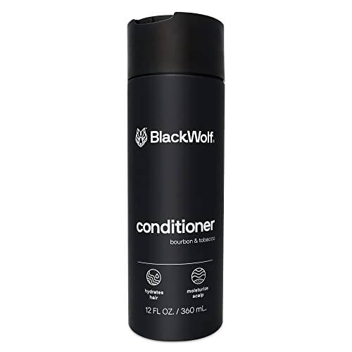 Black Wolf Everyday Conditioner, 12 Fl Oz - Salon-Grade Hair Conditioner for Men Smooths, Detangles & Locks in Moisture - Hydrated & Moisturized Hair - For All Hair Types
