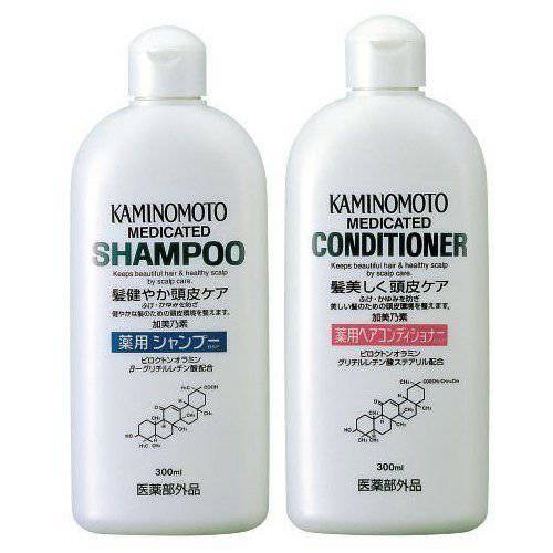 Kaminomoto Japan Medicated Scalp Hair Growth B&p Shampoo & Conditioner 300ml