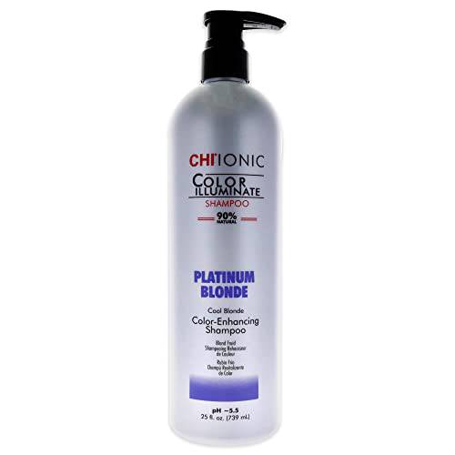 CHI Ionic Color Illuminate Shampoo, Platinum Blonde, 25 FL Oz