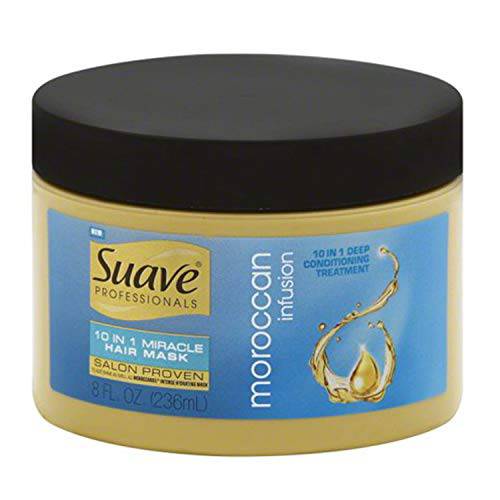 Suave Moroccan Infusion ~ 10 in 1 Miracle Hair Mask Rinse Out Treatment Hair Conditioner 8oz (Quantity 1)