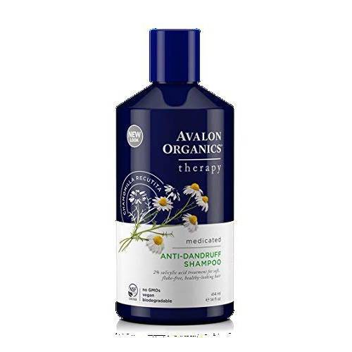 Avalon Organics Therapeutic Hair Care Medicated Anti-Dandruff Shampoo 14 fl. oz. Shampoos (a) - 2pc