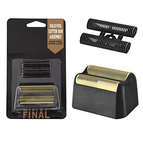 Professional 5 Star Series Finale Shaver,Replacement Gold Foil and Cutter Bar Assembly, Super Close Shaving for Professional Barbers and Stylists,Compatible with Wahl Shaver Foil 7043