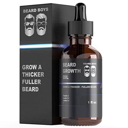 Beard Boys Growth Oil, Serum, Grow A Thicker Quickly, Oil Growth, Beard, Grow, Thickener - 1oz Unscented, 1 Fl Oz (Pack of 1)