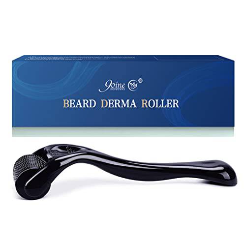 9Oine Derma Roller for Face Body Hair Beard Growth, Beard Roller for Men - 540 Titanium Microneedling Roller for Home Use