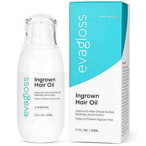 Ingrown Hair Treatment Oil Prevents Ingrown Hair Helps with Razor Bumps Hair Removal After Shave Bumps, Soothes Redness and Irritation - Good for Bikini Area, Legs, Underarm 1.7 Fl. oz