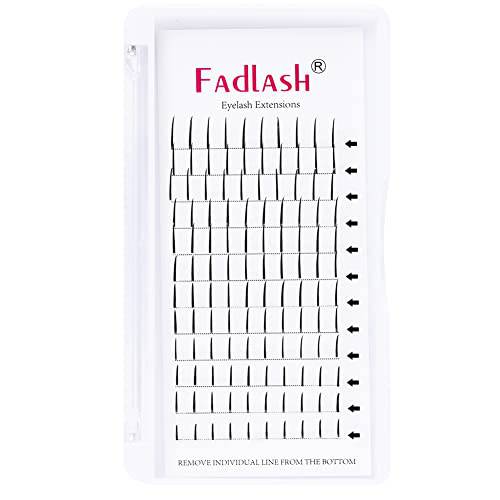Lash Extension Spikes 15-20mm Mix D Curl Premade Lash Spikes Individual Lashes Super Mink Wipsy Volume Lash Extensions Spikes Eyelash Extension Supplies（D Curl,15-20mm)