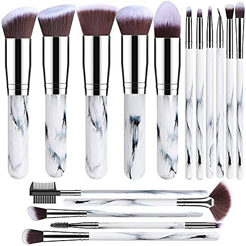 Makeup Brushes Makeup Brush Set - 16 Pcs BESTOPE PRO Premium Synthetic Foundation Concealers Eye Shadows Make Up Brush,Eyeliner Brushes(Mable)