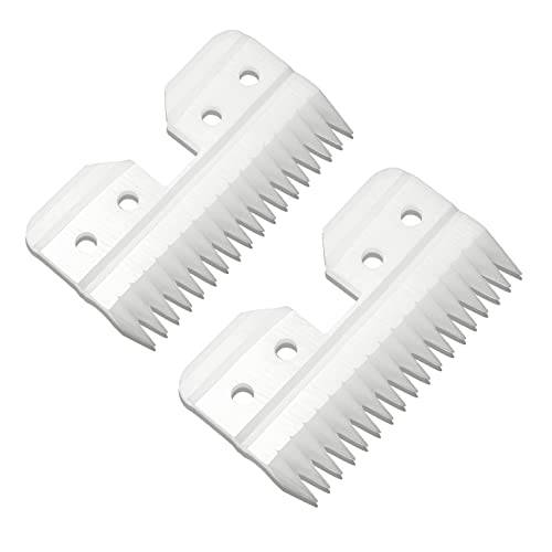 2pcs 18Teeth Oster Ceramic Blade Fast Feed Clippers Replacement Blades for A5 Grooming Cutter Series, 18Teeth Andis Blade Parts (3F/3FC, 4F/4FC, 5F,/5FC, 7F/7FC, 3, 4, 5,7, 8.5, 9, 10)