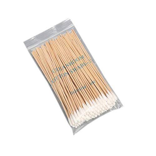 PRETTYGAGA 6 inches Long Cotton Swabs with Wood Handles for Gun Cleaning Pack of 100