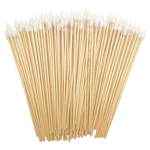 500pcs Precision Cotton Swabs with 6’’ Long Sticks for Gun Cleaning, Makeup or Pets