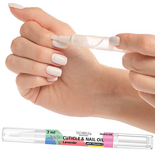 Tachibelle Cuticle and Nail Oil for Nourish, Moisturize and Revitalize Cracked and Rigid Cuticles with Natural ingredients and Vitamin E - Easy to Use Cuticle Pen 2ml (Lavender)