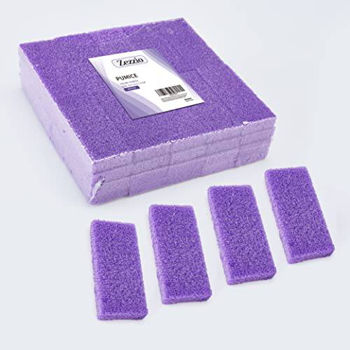 Zezzio Pumice Stone for Feet Disposable Purple Foot Pedicure Scrubber Exfoliator Sponge Coarse Dead Skin Remover (Pack of 40), 40 Count (Pack of 1)