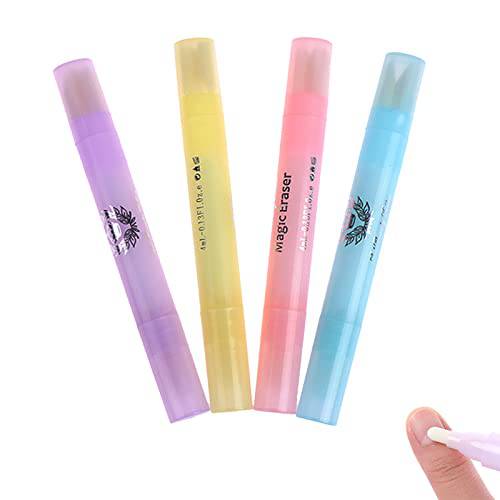 Ncana 4 Pcs Nail Polish Corrector Remover Pen,Dual Tipped Nail Art Sculpture Pen,Nail Edge Cleaning Pen Mistakes Cleaner for Nail multicolor 4 Count (Pack of 1)
