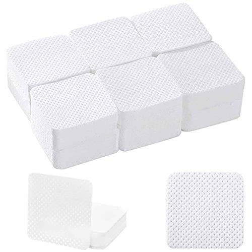 640Pcs Nail Wipes Cotton Pad Lint Free,Nail Polish Remover Eyelash Extension Glue Cleaning Wipes,Non Woven Lash Extensions Supplies Accessories
