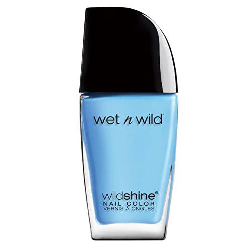 Nail Polish By Wet n Wild Wild Shine, Light Blue Putting on Airs, Nail Color