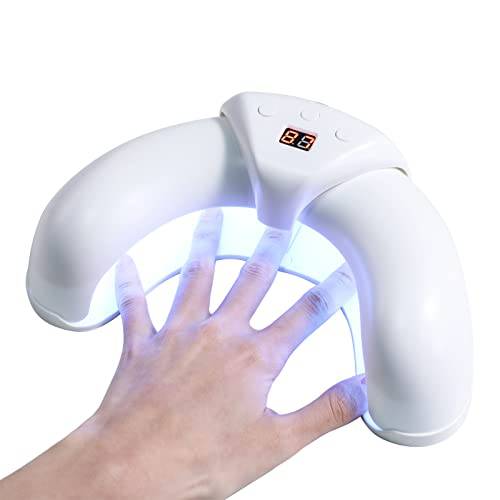 BS-MALL Gel UV LED Nail Lamp,36 W UV Nail Light with 3 Timer Setting,Scalable Design Prevent Hands from Turning Dark,White