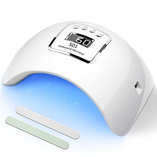 CICK UV LED Nail Lamp 72W UV Light for Nails with 4 Timers, Faster Nail dryers with Auto Senor, Nail Light for Professional Manicure Salon