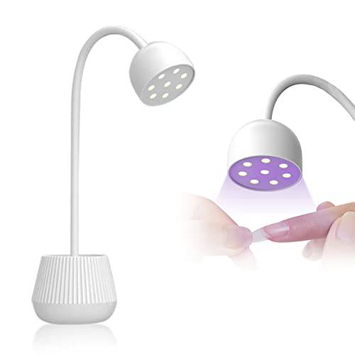 LXIANGN LED UV Nail Lamp for Gel Nails,24W 360° Rotatable Gooseneck UV Light Nail Polish Curing Lamp Nail Dryer for DIY Home & Salon Manicure