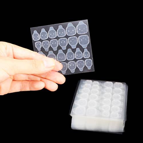 Skyvan Waterproof Breathable Jelly Double Sided Adhesive Tabs Super Sticky Nail Glue Sticker (25 Sheet)