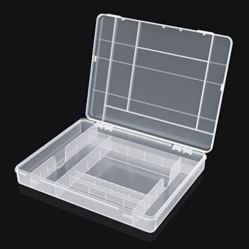 Nail Drill Case(Case Only), Acrylic Nail Drill Organizer Storage Case, Nail Drill Bits Box Holder Container with Double Snap-Tight Latch for Nail Drill Accessories, Electric Nail Drill Kit Storage Bag
