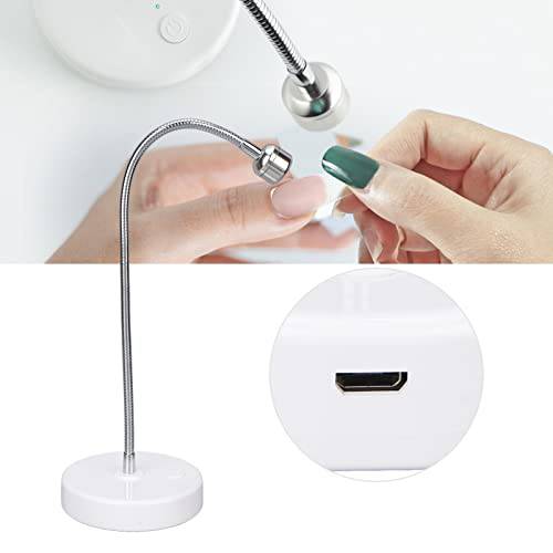 UV LED Light Small UV Light for Gel Nails 3W USB Input Gooseneck Flash Cure Light for Nails Quick Dry Nail Dryer Nail Extension Gel Curing Lamp for Outdoor Stall Gel Nail Curing