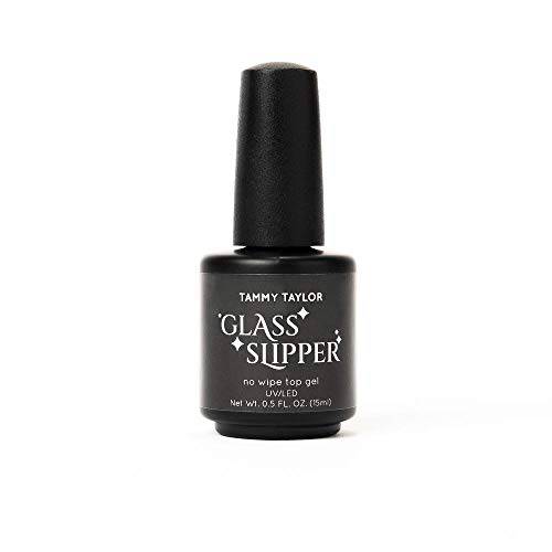 Tammy Taylor Glass Slipper Top Coat | Smooth Application | UV/ LED Cure | Non-Yellowing Top Gel for Gel Polish & Acrylic Nails