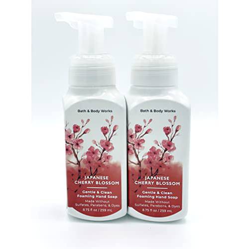 Bath and Body Works Gentle & Clean Foaming Hand Soap, 8.75 fl. oz. (Japanese Cherry Blossom, 2-Pack)