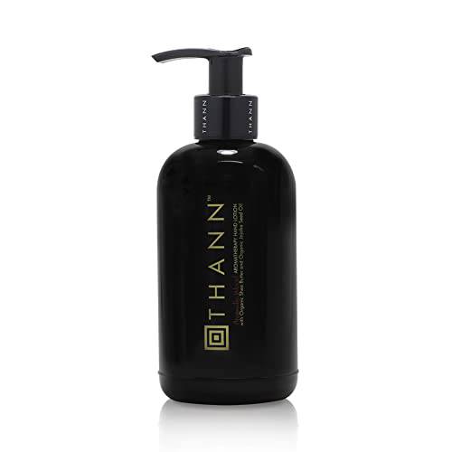Thann Aromatic Wood Hand Lotion for Dry Hands - Deeply Moisturizing Hand Cream for Women and Men, Non-Greasy Lotion with Organic Shea Butter, Paraben-Free, 250 ml (10.82 fl.oz.)