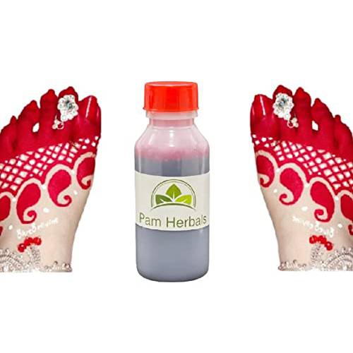 Pam Herbals Drawing Alta Red Dye for Hands and Feet Natural Deco 50 ml feet and Hand dye