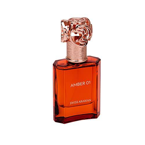 Swiss Arabian Amber 01 - Luxury Products From Dubai - Long Lasting And Addictive Personal EDP Spray Fragrance - A Seductive, Signature Aroma - The Luxurious Scent Of Arabia - 1.7 Oz