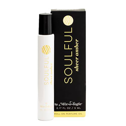 Perfume Rollerball by Mixologie - Alcohol-Free Roll-On Perfume (Soulful (Sheer Amber))