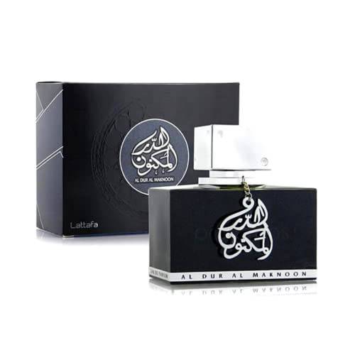 Al Dur Al Maknoon Silver 100 ml EDP by Lattafa Perfumes Spray Fruity Smoky