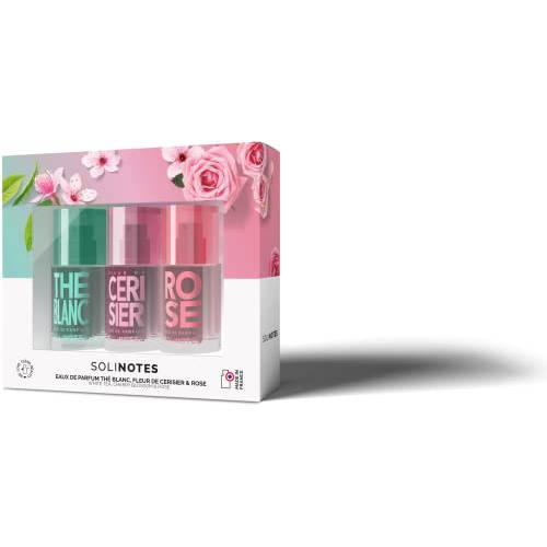 Solinotes Eau de Parfum Happy Minis Set Cherry, Rose, White Tea (3 x 15ml)