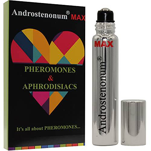 ANDROSTENONUM MAX 100% Pheromone for men 0.27 Fl. Oz roll-on Hombres Feromonas Formula para Atraer Mujeres