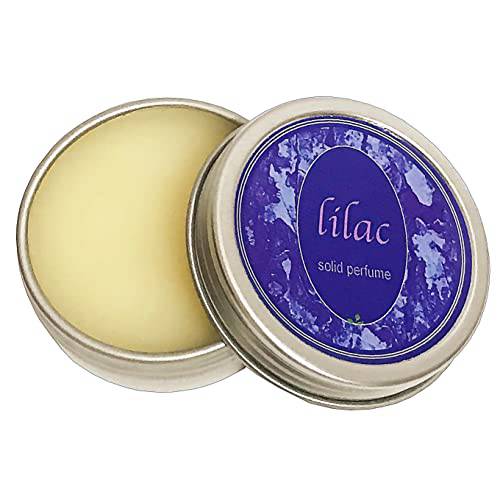 Ladybug Soap Company Natural Solid Perfume True to Life Lilac Flower Scent In Full Bloom (1 oz Tin Jar (Screw On Top))