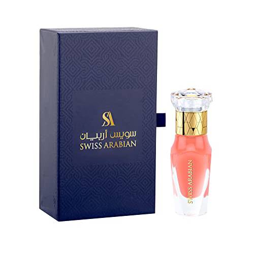 SWISS ARABIAN Pink Smoke For Unisex - Luxury Products From Dubai - Long Lasting Personal Perfume Oil - A Seductive, Exceptionally Made, Signature Fragrance - The Luxurious Scent Of Arabia - 0.4 Oz