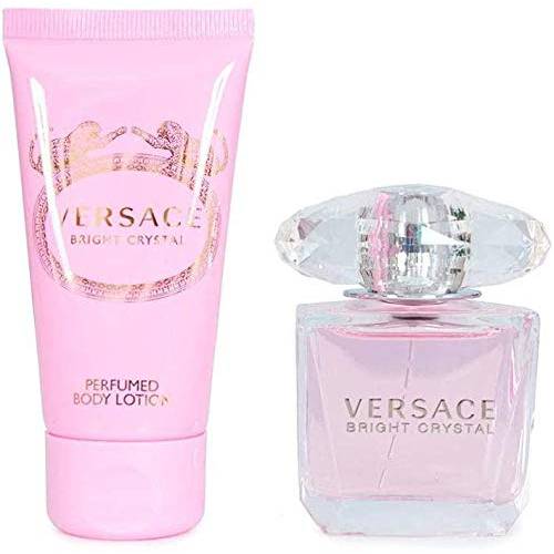 Versace Versace Bright Crystal Women 1oz EDT Spray, 1.7oz Body Lotion 2 Pc Gift Set